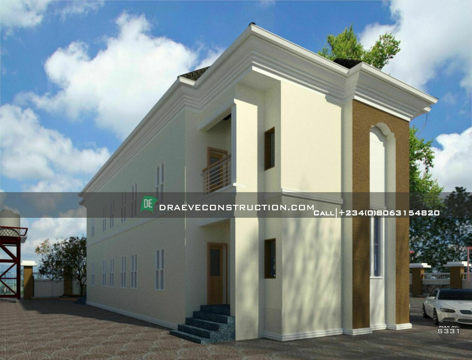4 Units of 1 Bedroom Flat Plan Design Preview | Nigerian House Plans