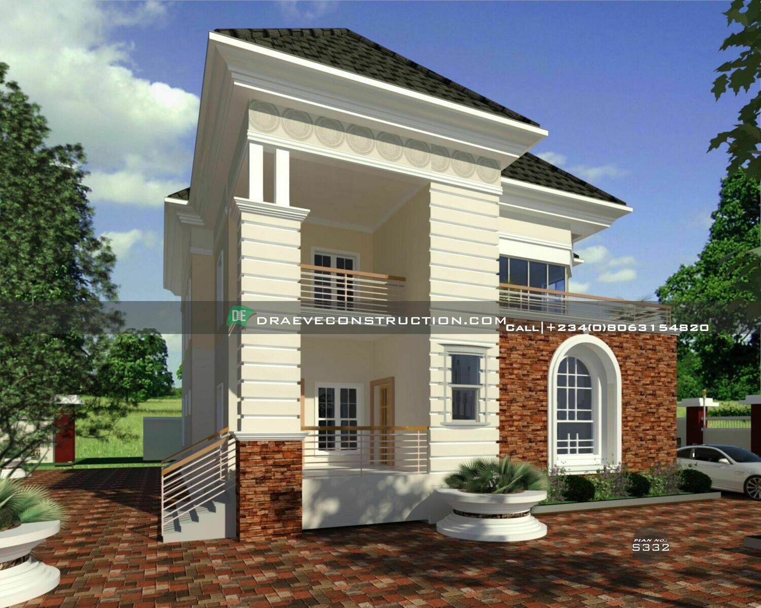 5 Bedroom Duplex House plan Design Preview | Nigerian House Plans