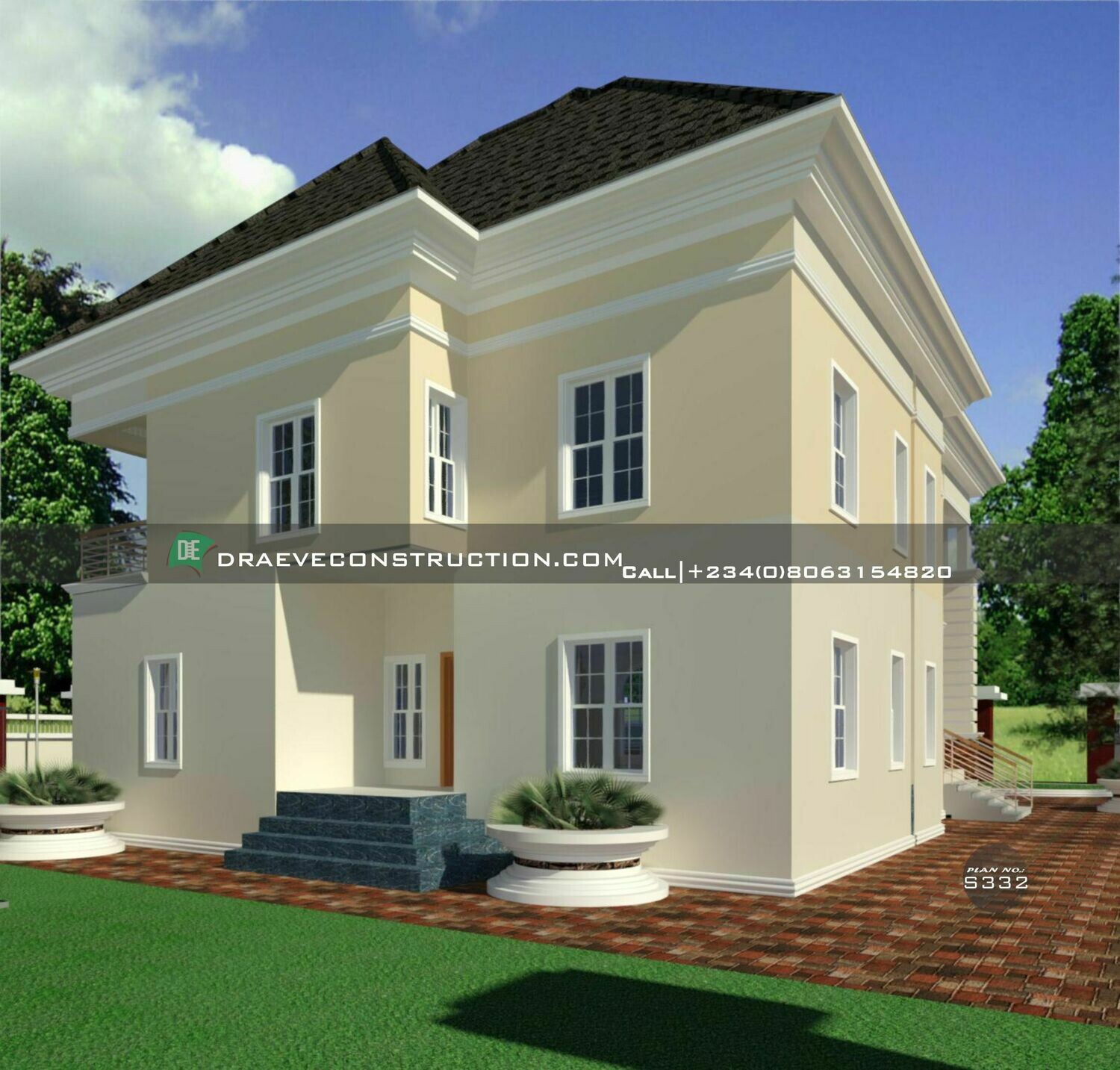 5 Bedroom Duplex House plan Design Preview | Nigerian House Plans