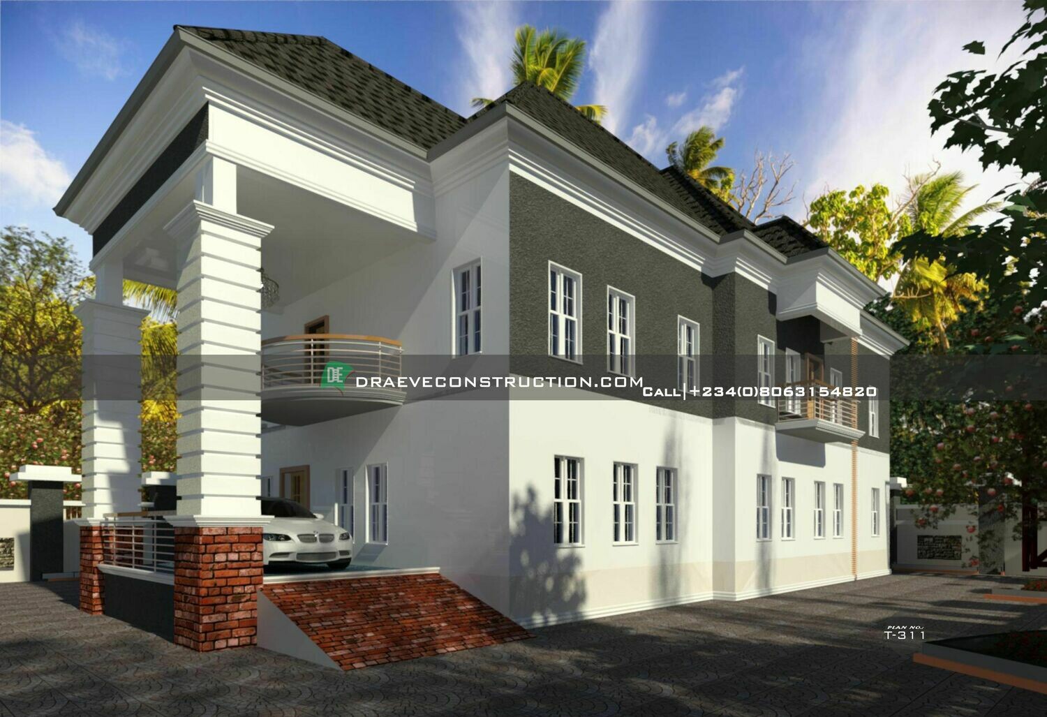 5 Bedroom Penthouse Floorplan Preview | Nigerian House Plans