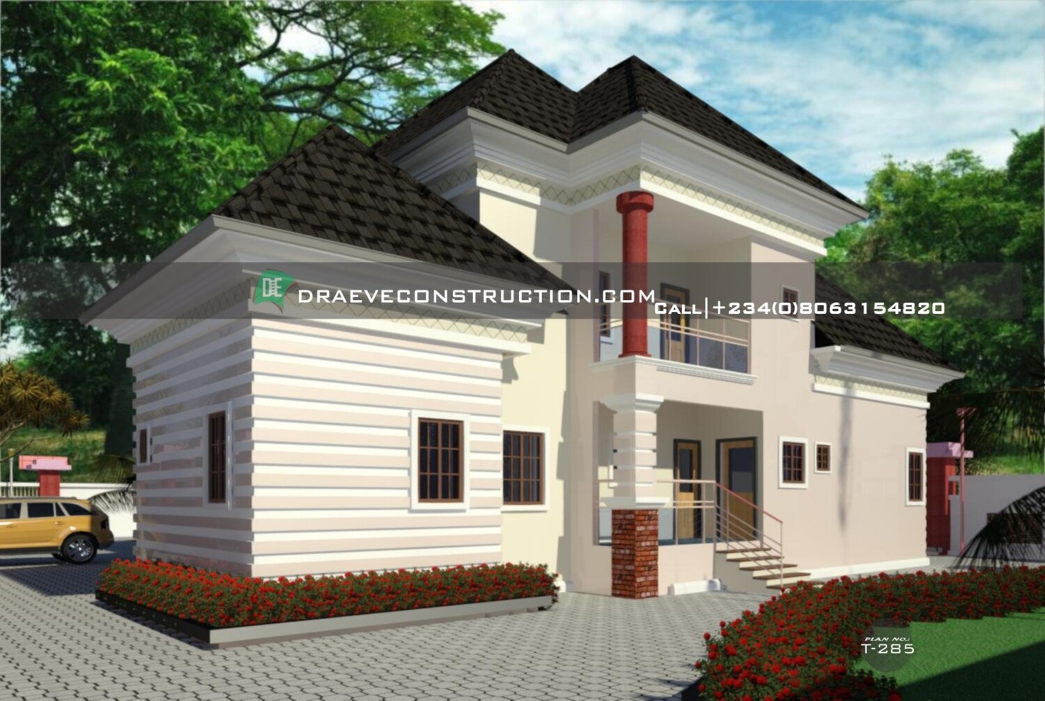 5 Bedroom Penthouse Floorplan Preview | Nigerian House Plans