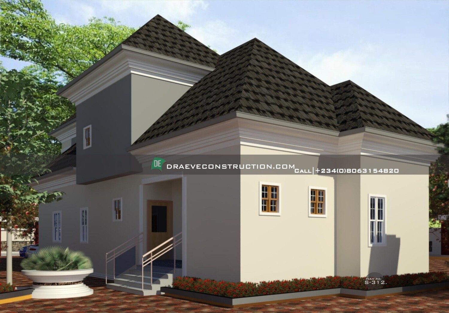 4 Bedroom Penthouse Plan Preview with Key Construction Materials Estimate | Nigerian House Plans