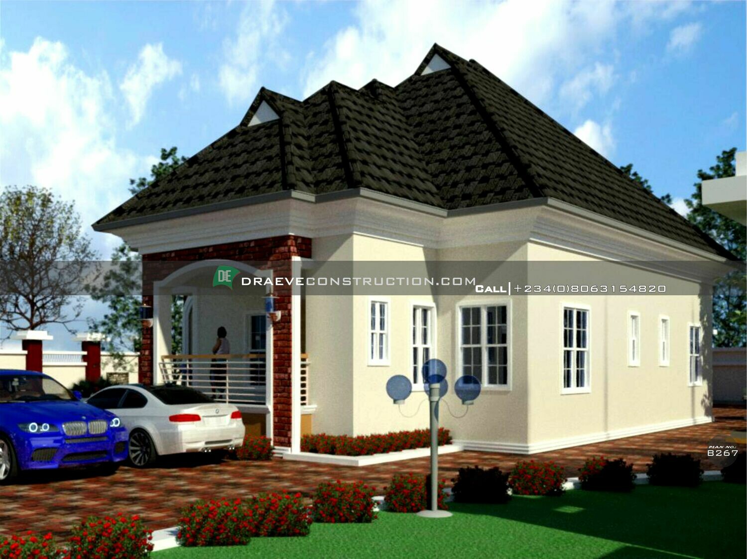 3 Bedroom Bungalow Floor Plan Preview | Nigerian House Plans