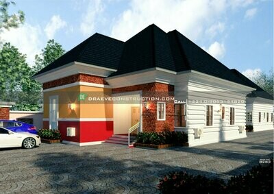 3 Bedroom Flat, 2 Bedroom flat &amp; Selfcontain Floor Plan Preview with Video Animation | Nigerian House Plans