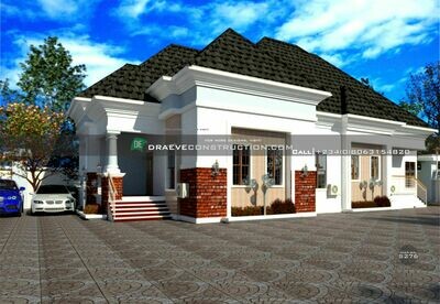 3 Bedroom Bungalow Floor Plan with Children&#39;s Parlour | Nigerian House Plans