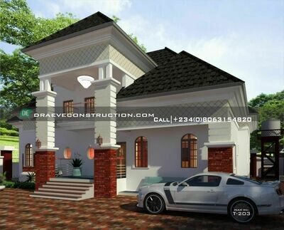 4 Bedroom Penthouse Floorplans with Key Construction Materials Estimate | Nigerian House Plans