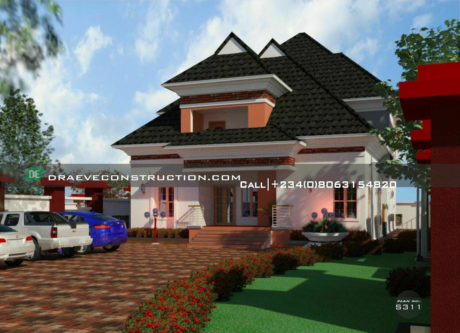 6 Bedroom Penthouse with Private Suites FloorPlan Preview | Nigerian House Plans