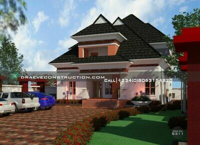 6 Bedroom Penthouse with Private Suites FloorPlan Preview | Nigerian House Plans