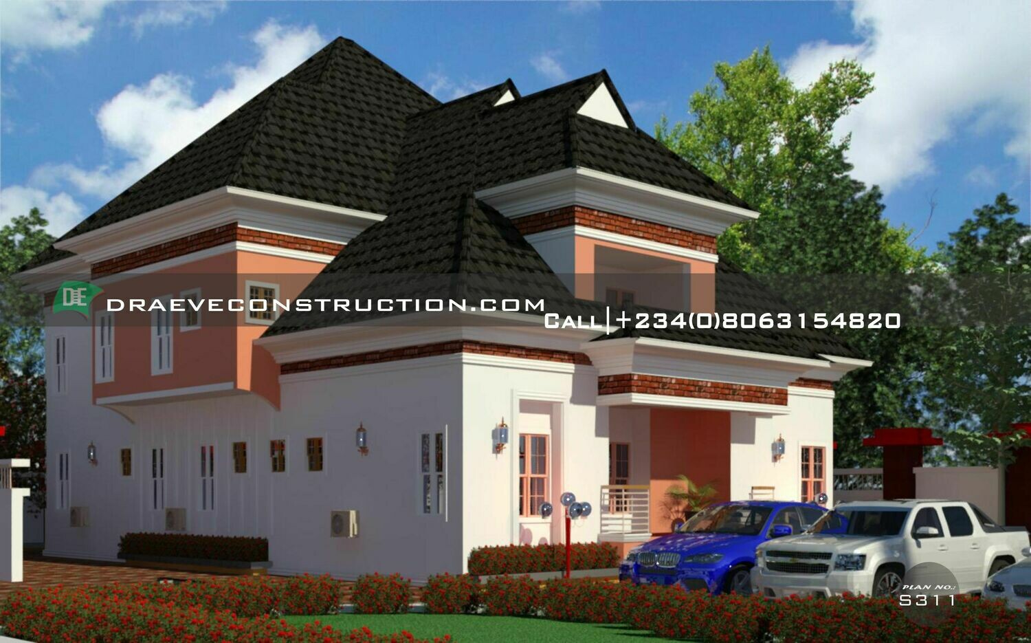 6 Bedroom Penthouse with Private Suites FloorPlan Preview | Nigerian House Plans