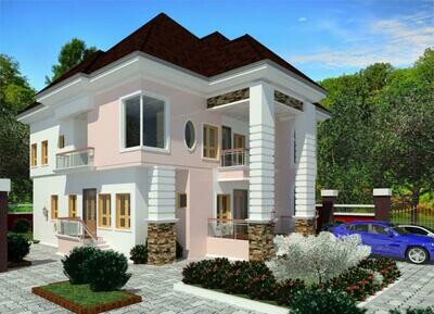 3 Bedroom Duplex with 1 Bedroom Flat FloorPlan Preview | Nigerian House Plans