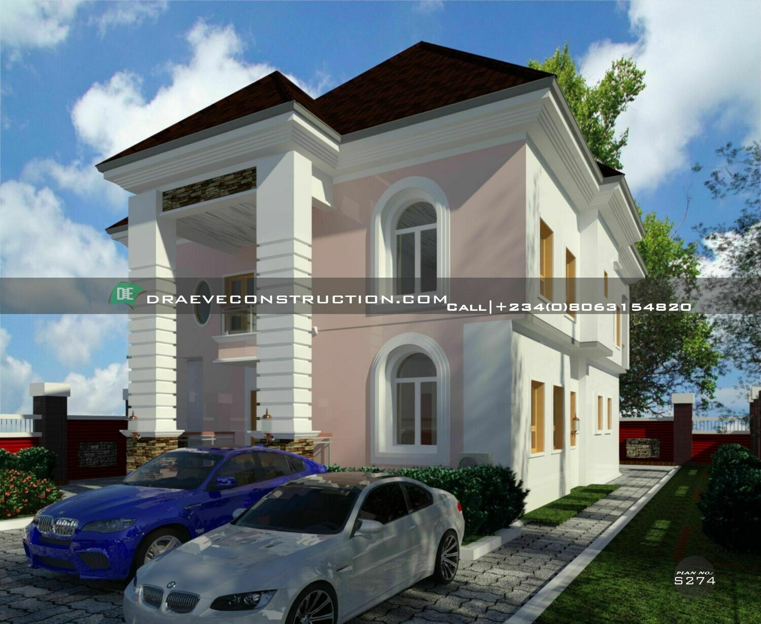 3 Bedroom Duplex with 1 Bedroom Flat FloorPlan Preview | Nigerian House Plans