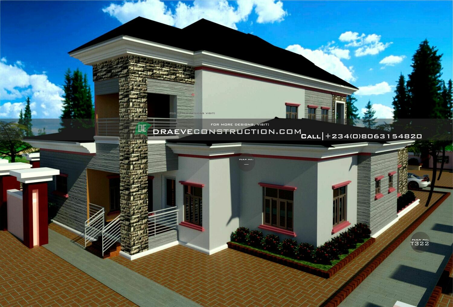 6 Bedroom Penthouse Floorplans Design  | Nigerian House Plans