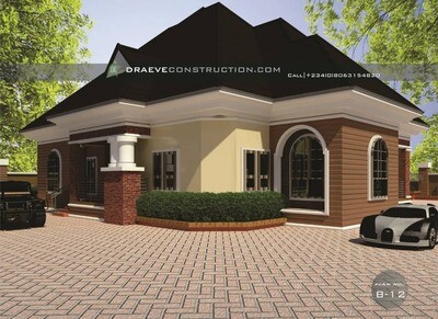 6 Bedroom Bungalow Houseplan Preview | Nigerian House Plans