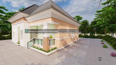 3 Bedroom Bungalow Floorplan with Anteroom | Nigerian Houseplans