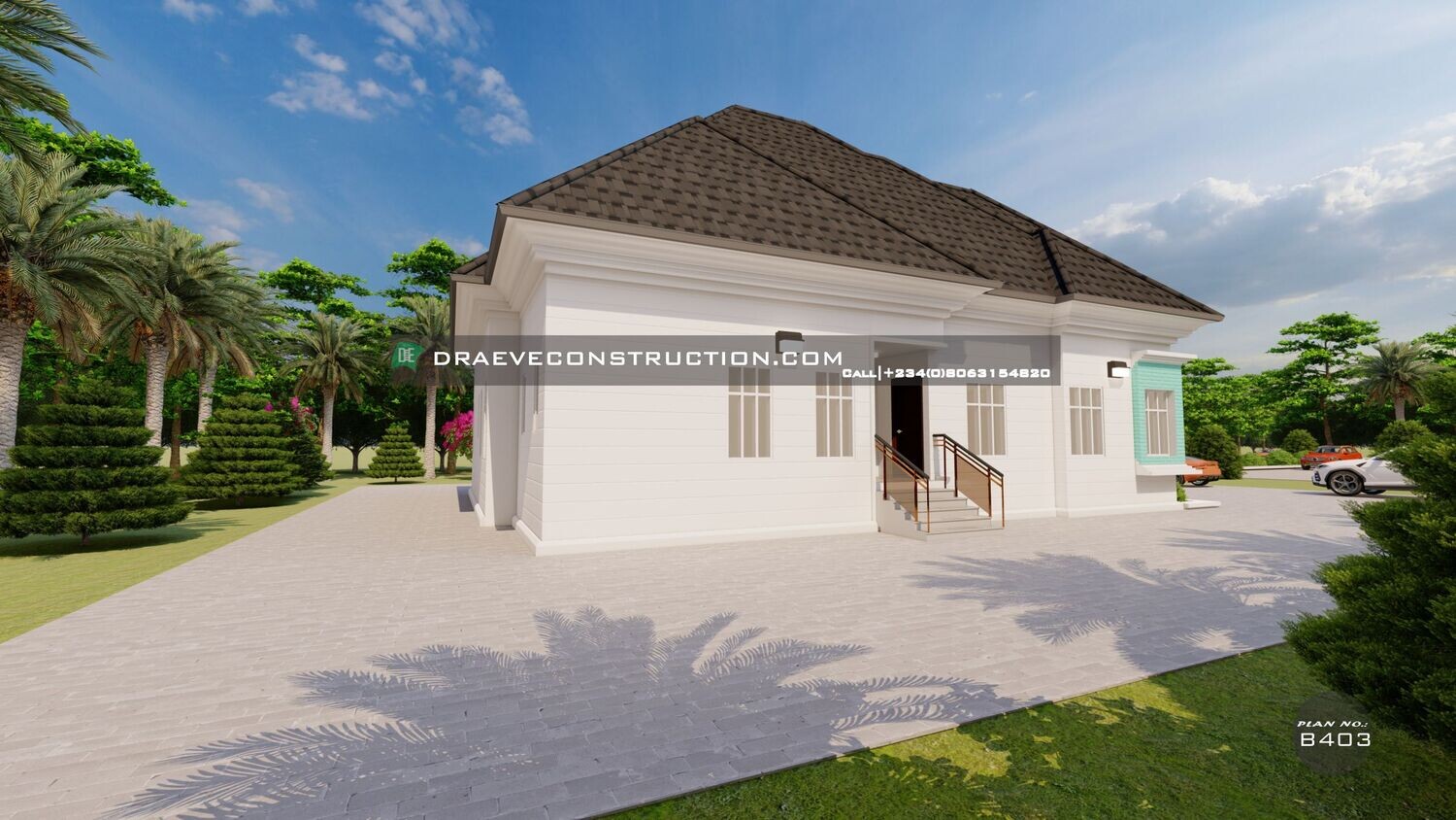 5 Bedroom Bungalow Floorplan Design with Waiting room |Nigerian House plans
