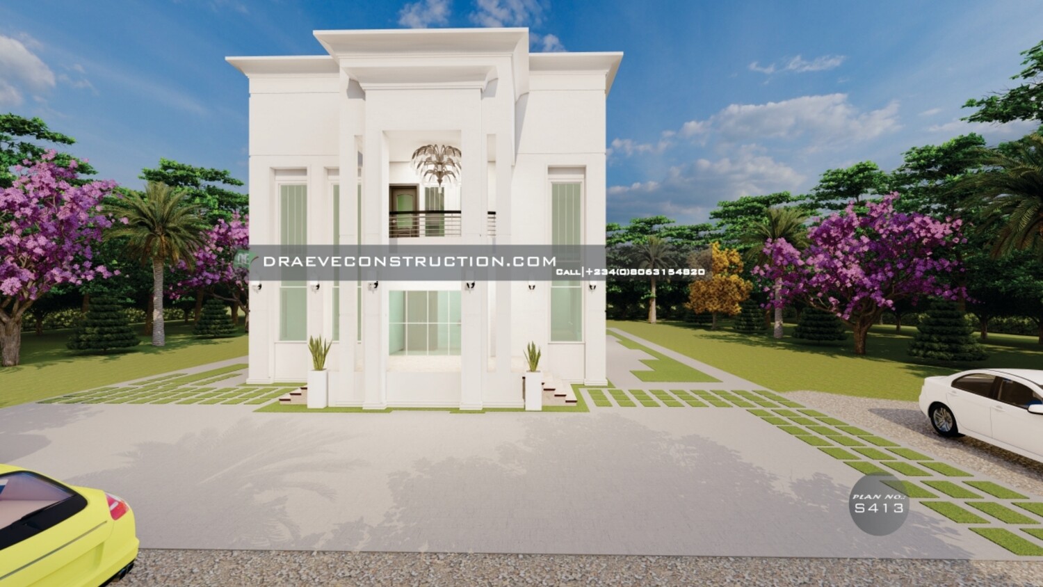 6 Bedroom Duplex Floorplan with Void in Main lounge | Nigerian Houseplans