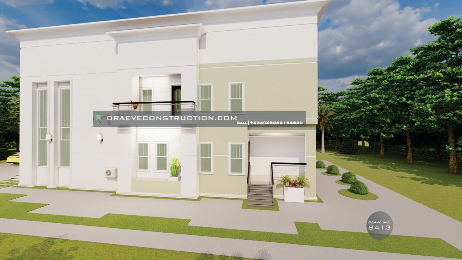 6 Bedroom Duplex Floorplan with Void in Main lounge | Nigerian Houseplans