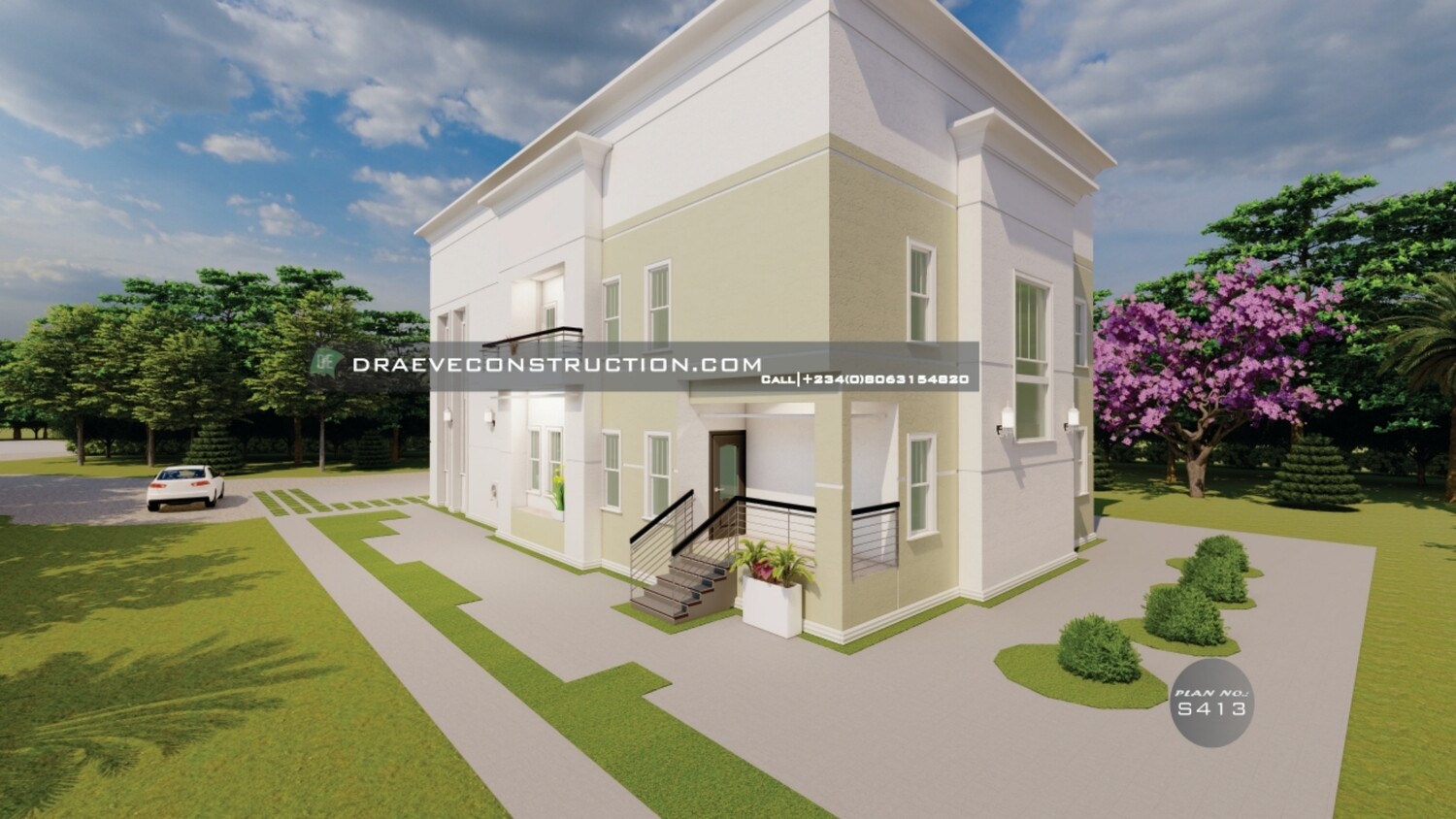 6 Bedroom Duplex Floorplan with Void in Main lounge | Nigerian Houseplans