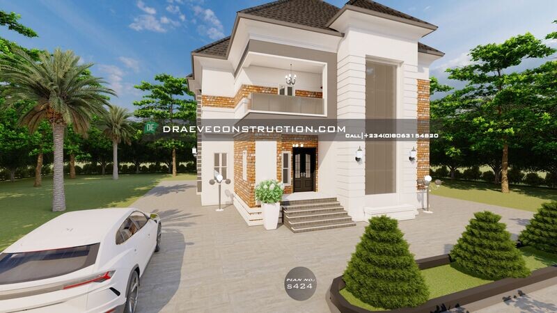 4 Bedroom Duplex Floor Plan | Nigerian House Plans