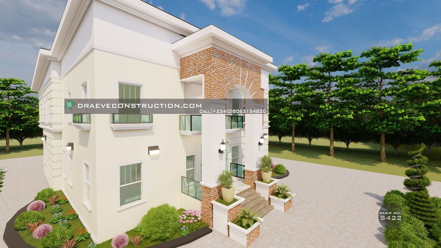 5 Bedroom Duplex Flatroof House plan Design Preview | Nigerian House Plans