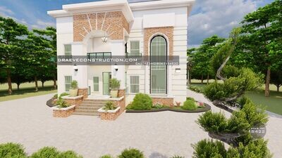 5 Bedroom Duplex Flatroof House plan Design Preview | Nigerian House Plans