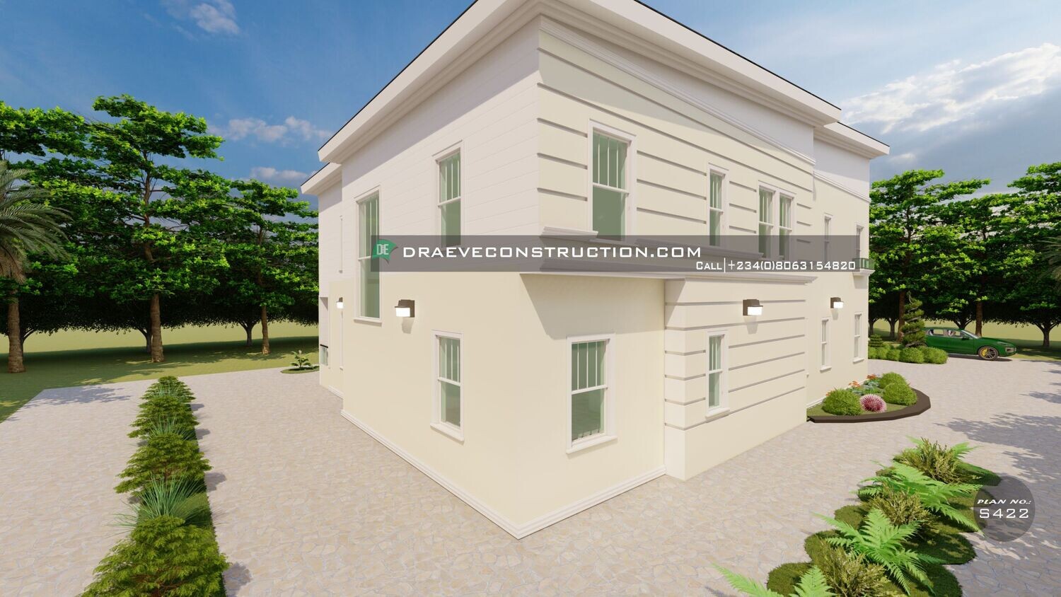 5 Bedroom Duplex Flatroof House plan Design Preview | Nigerian House Plans