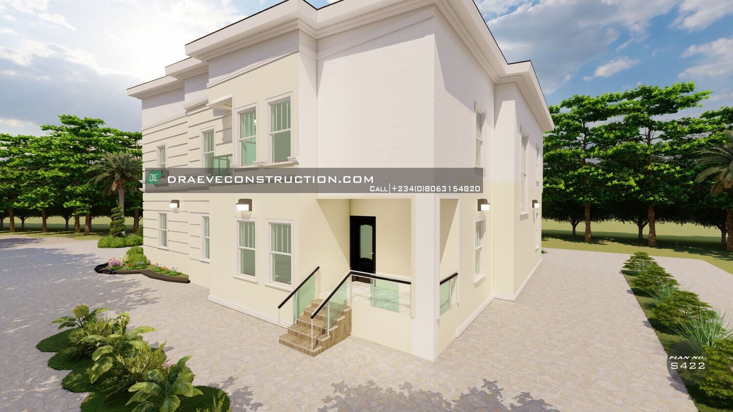 5 Bedroom Duplex Flatroof House plan Design Preview | Nigerian House Plans