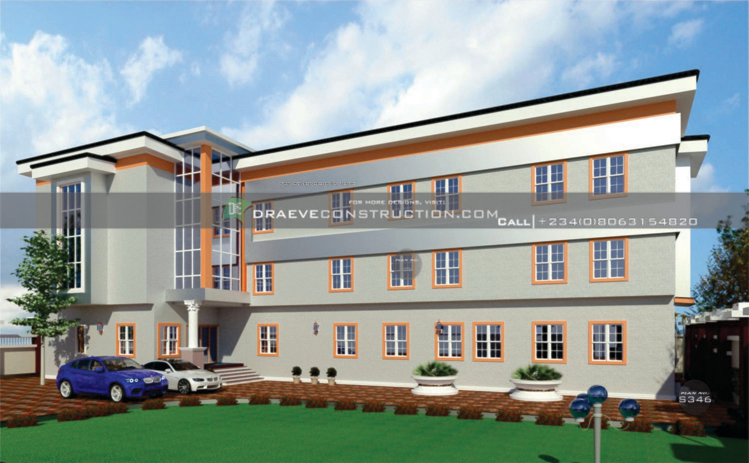 2 Storey School Building Floor plan preview  | Nigerian House Plans