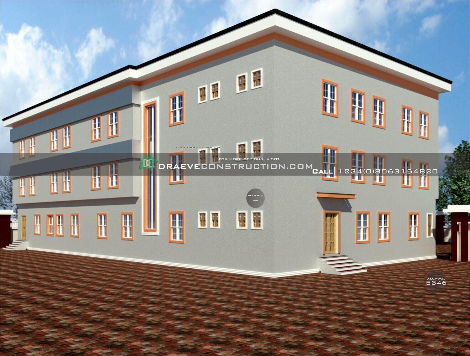 2 Storey School Building Floor plan preview  | Nigerian House Plans