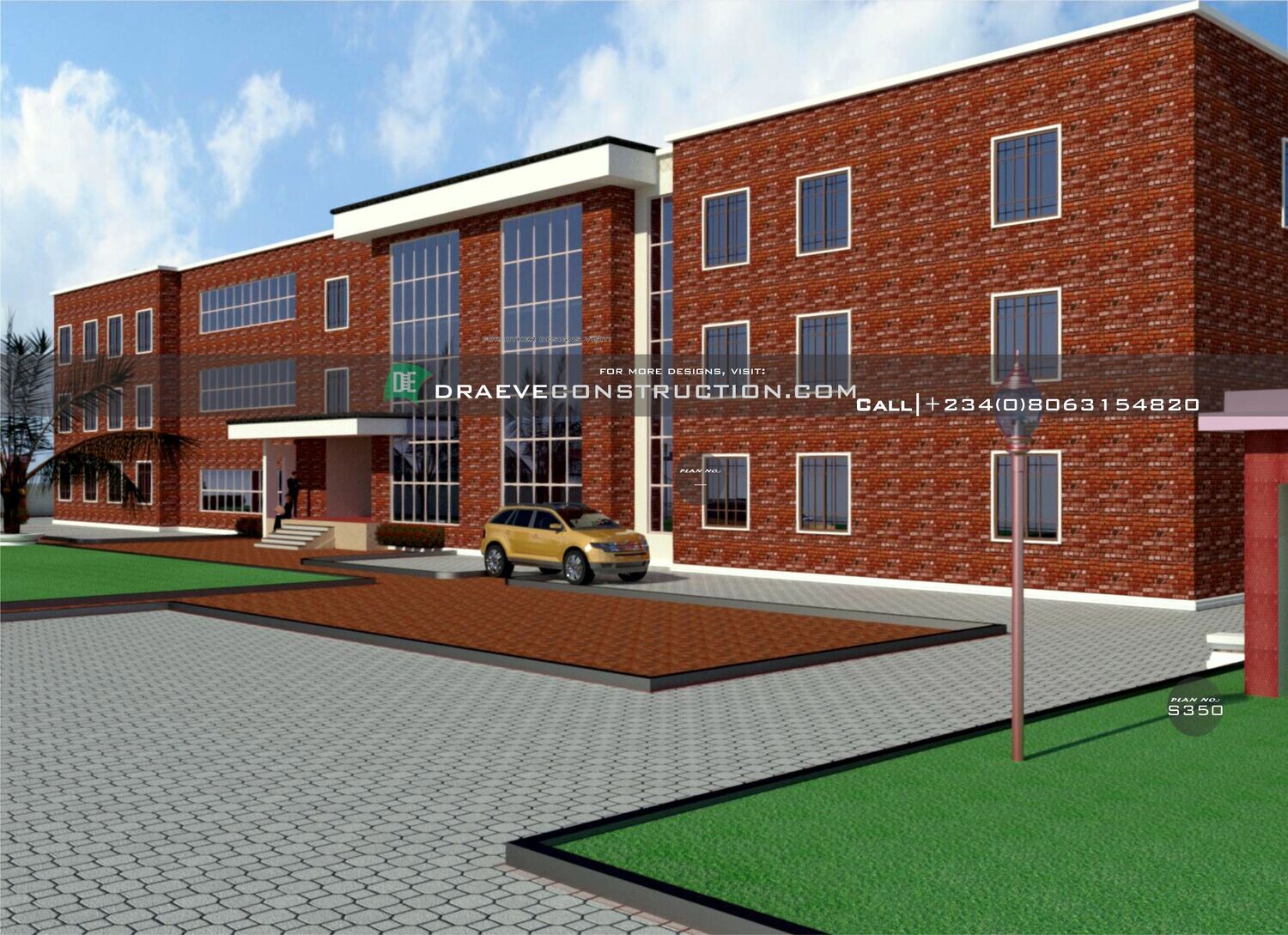 2 Storey Secondary School Building Floor plan preview  | Nigerian House Plans