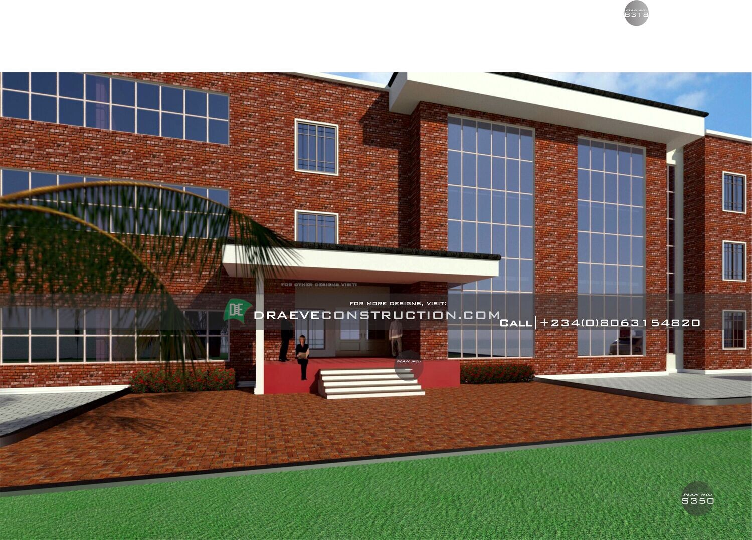 2 Storey Secondary School Building Floor plan preview  | Nigerian House Plans