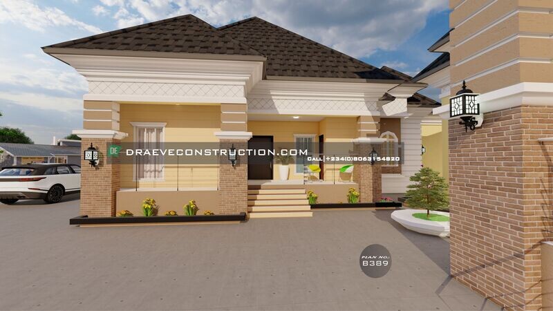5 Bedroom Bungalow Floorplan Design | Nigerian House Plans