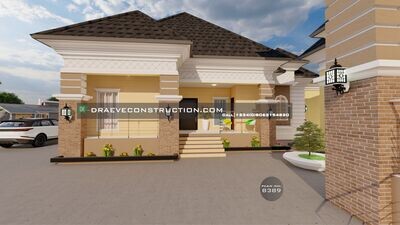 5 Bedroom Bungalow Floorplan Design | Nigerian House Plans