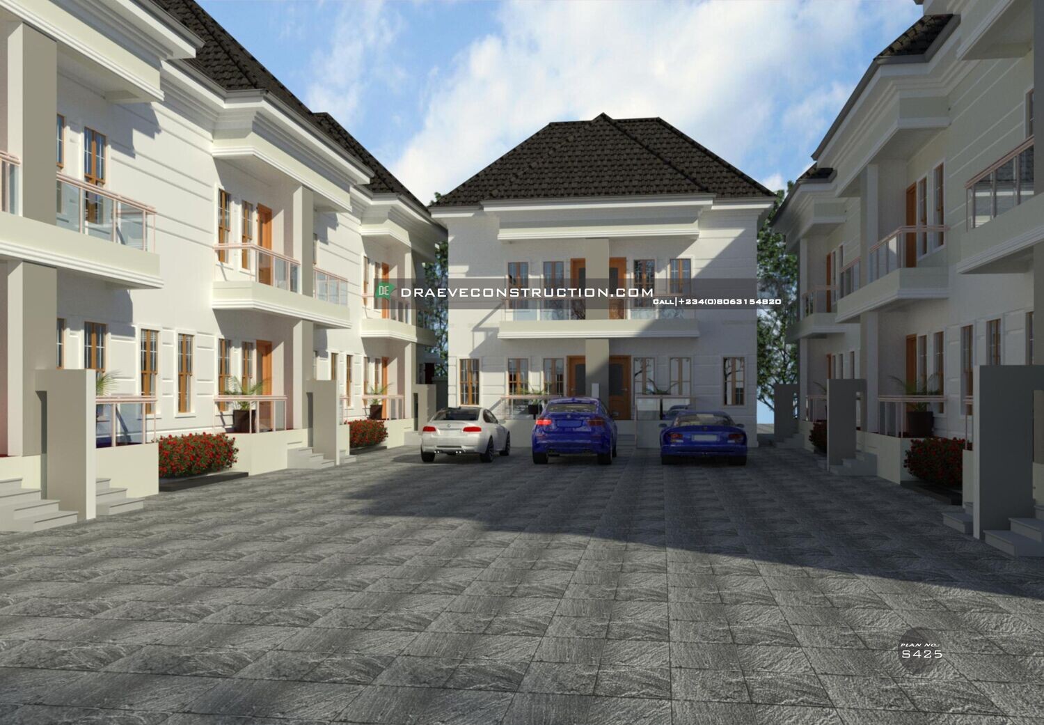 14 Units of 1 Bedroom Open Plan Duplex Flats Floorplan | Nigerian Houseplans