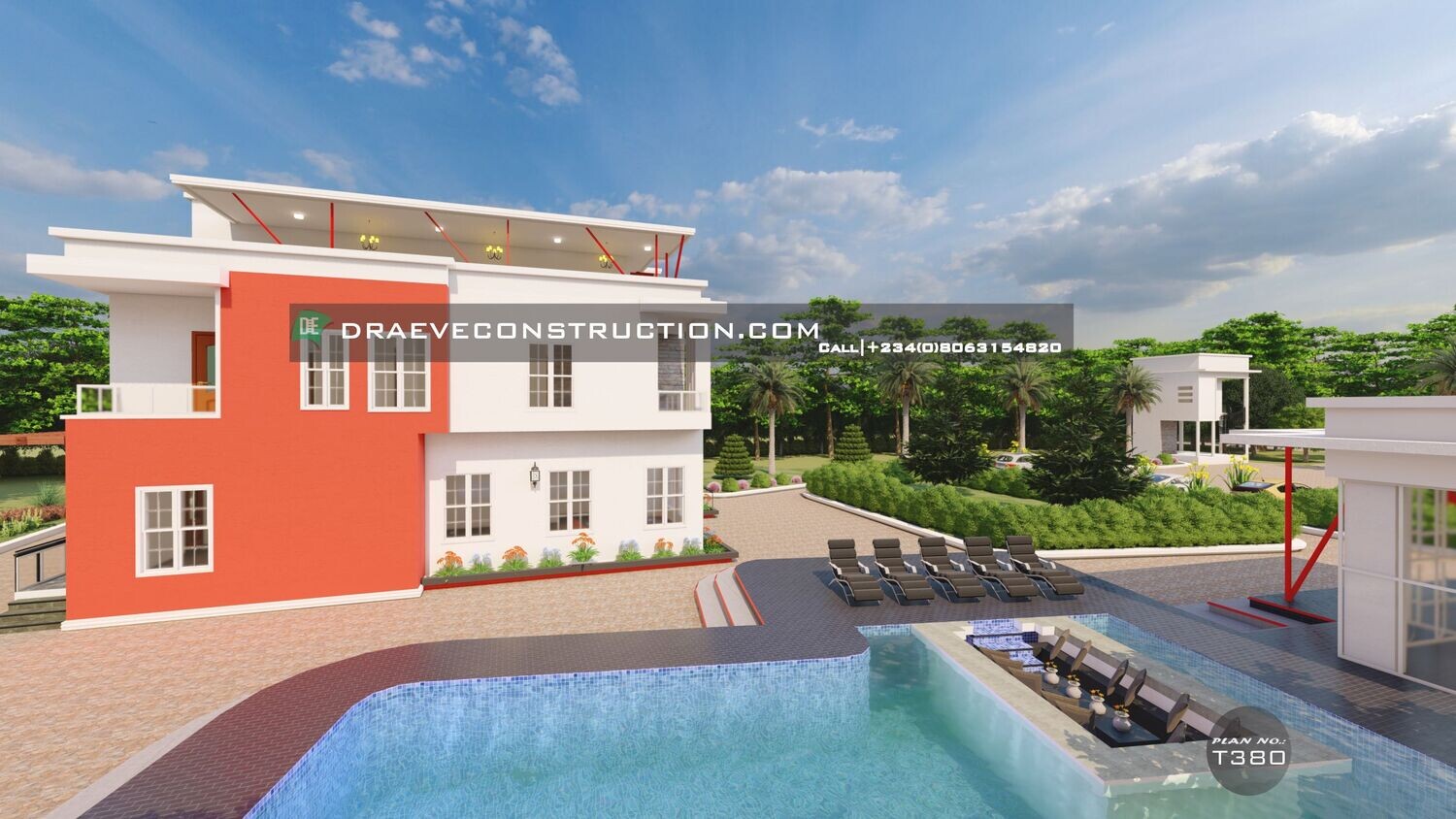 5 Bedroom Penthouse Houseplan with Gym | Nigerian House Plans