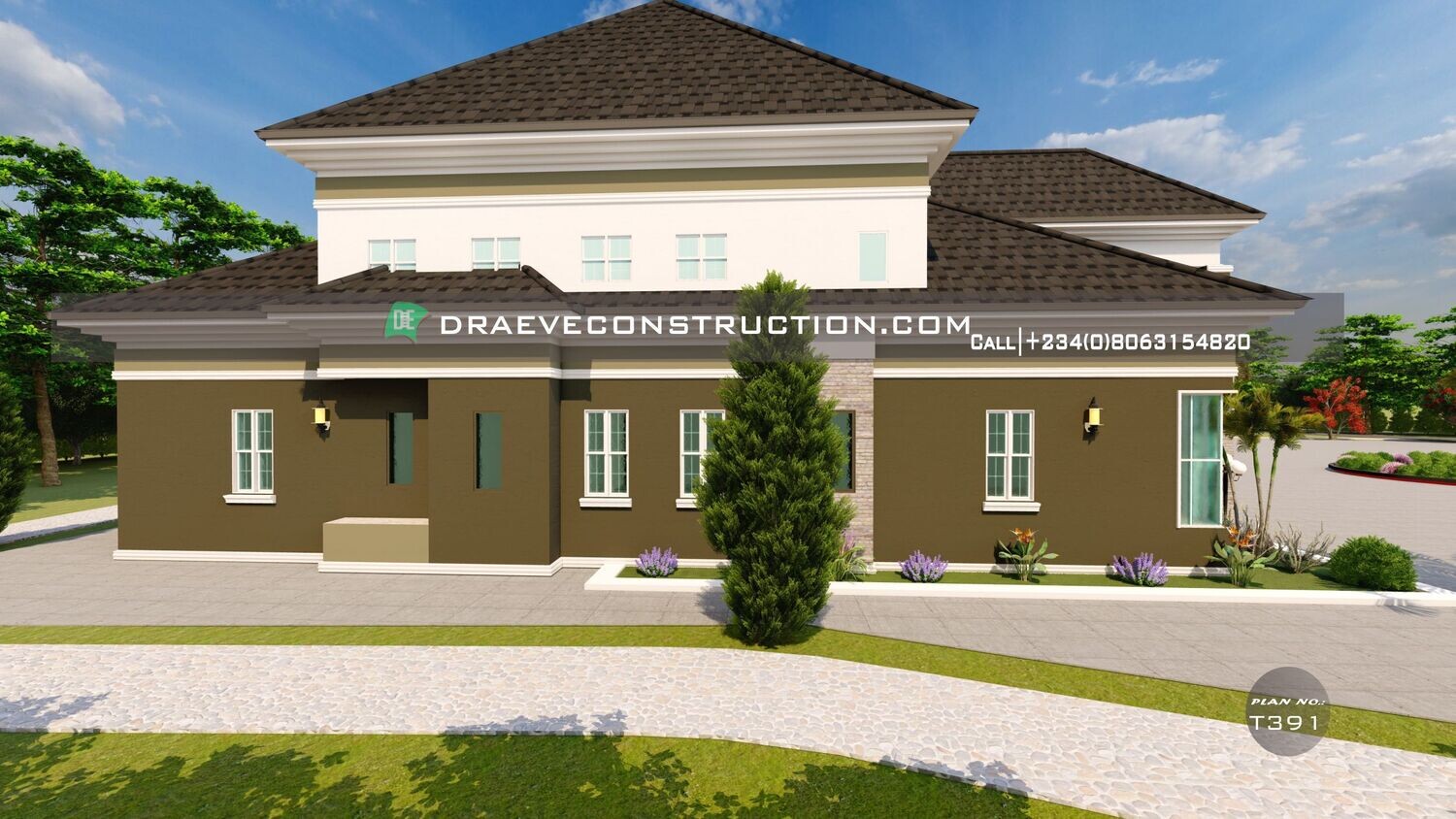 5 Bedroom Penthouse Floorplans with Anteroom | Nigerian House Plans