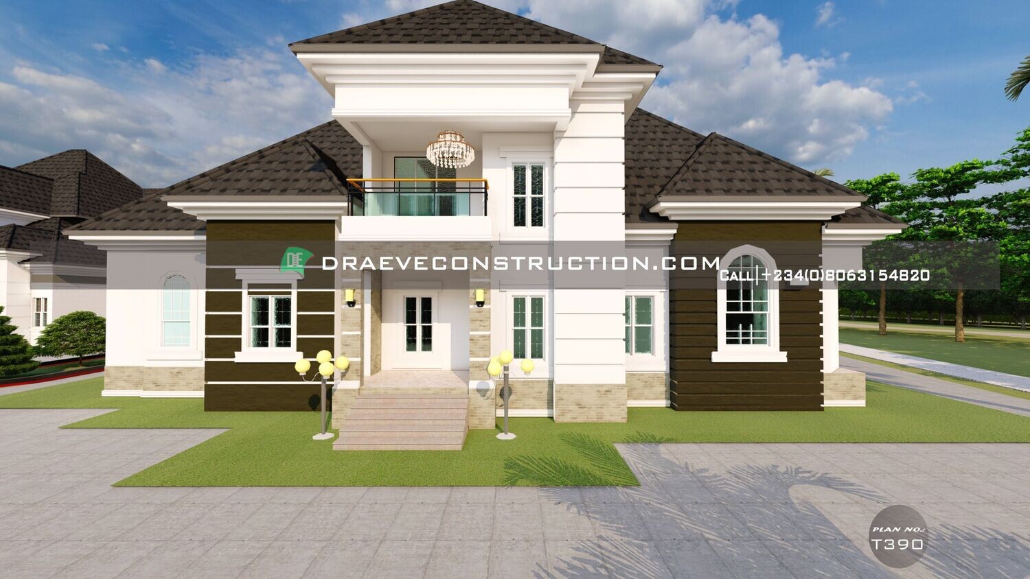 5 Bedroom Penthouse Floorplans with Anteroom | Nigerian House Plans