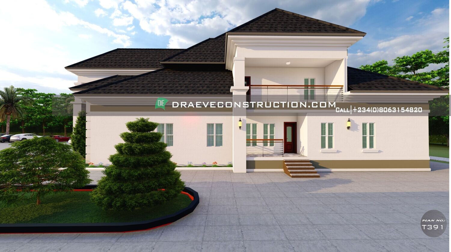 5 Bedroom Penthouse Floorplans with Anteroom | Nigerian House Plans