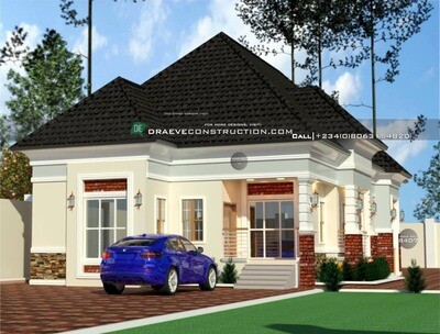 4 bedroom Bungalow Houseplan Design | Nigerian House Designs