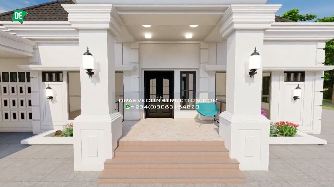 3 Bedroom Bungalow Houseplan Design with Ante room | Nigerian House Plan