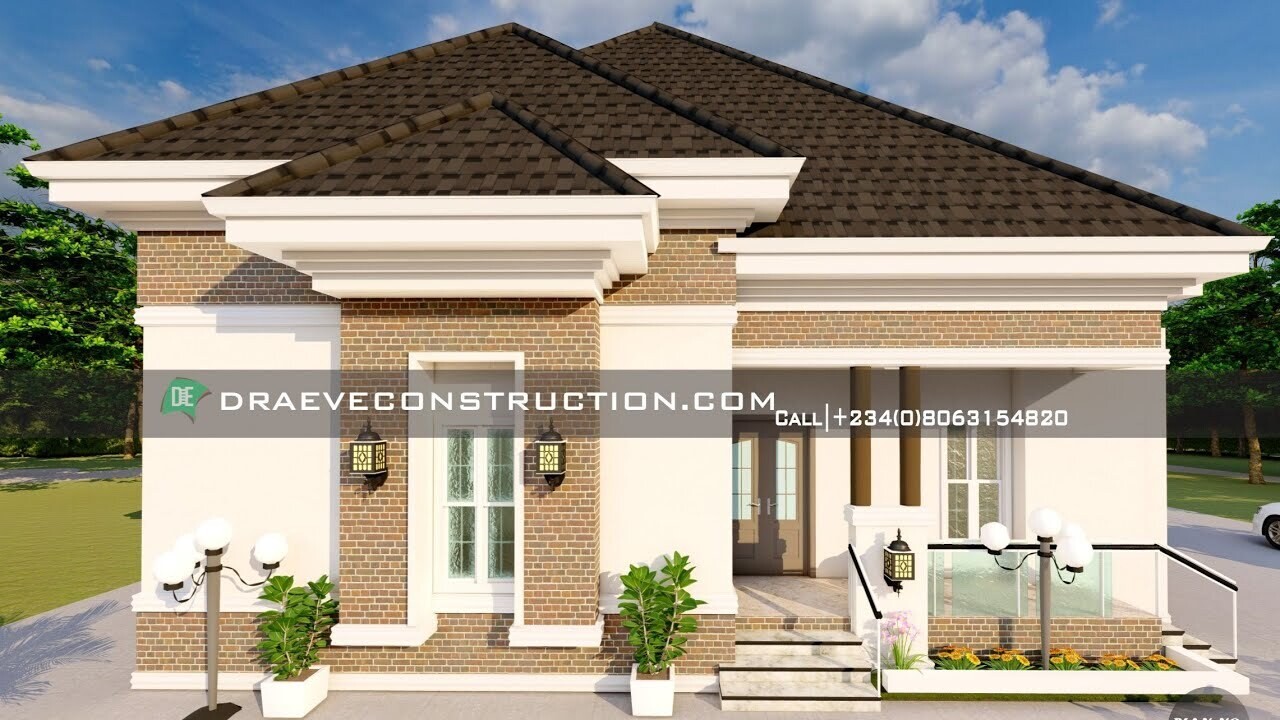 5 Bedroom Bungalow Floorplan with Master's Suite | Nigerian House Plans