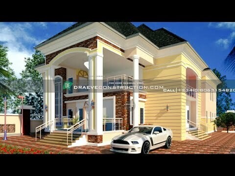 5 Bedroom Luxury Duplex Floorplans with Key Construction Materials Estimate  | Nigerian House Plans