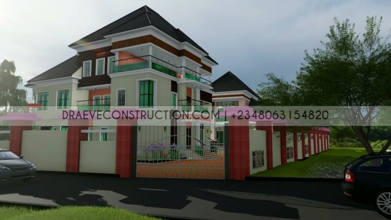 6 Bedroom Penthouse Floorplan with Private Lounge | Nigerian Houseplans