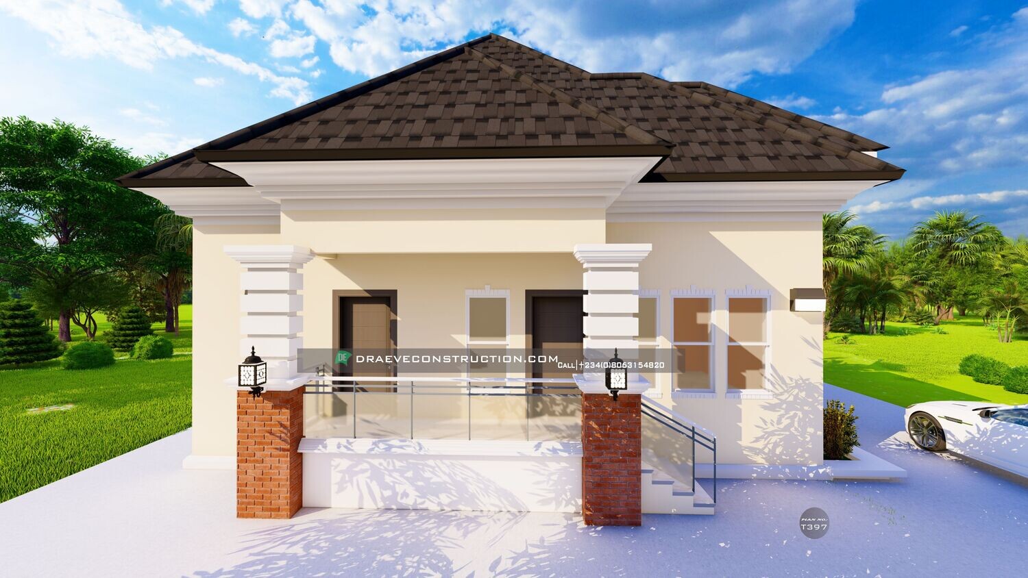 3 Bedroom Bungalow with Penthouse Floorplans