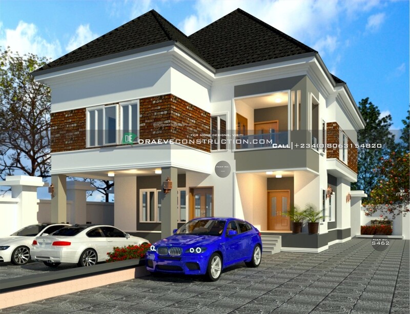 1 Unit of 3 &amp; 4 Bedroom Flats House Plan Design