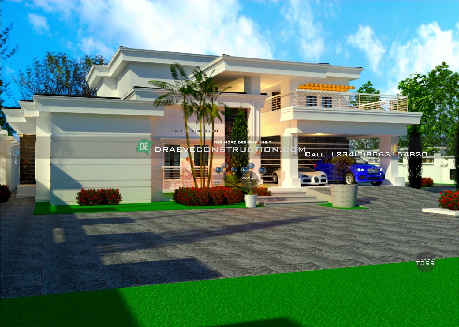 5 Bedroom Penthouse Floorplan Preview | Nigerian House Plans