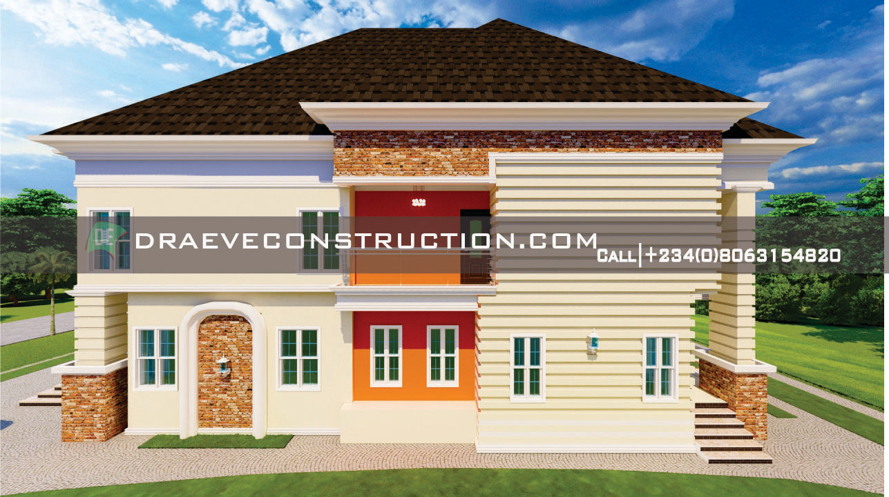 6 Bedroom Duplex Floorplans Design with Anteroom