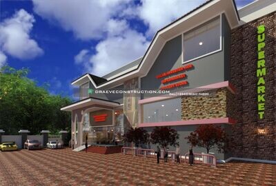 Supermarket Design Floor plan (3-Storey)