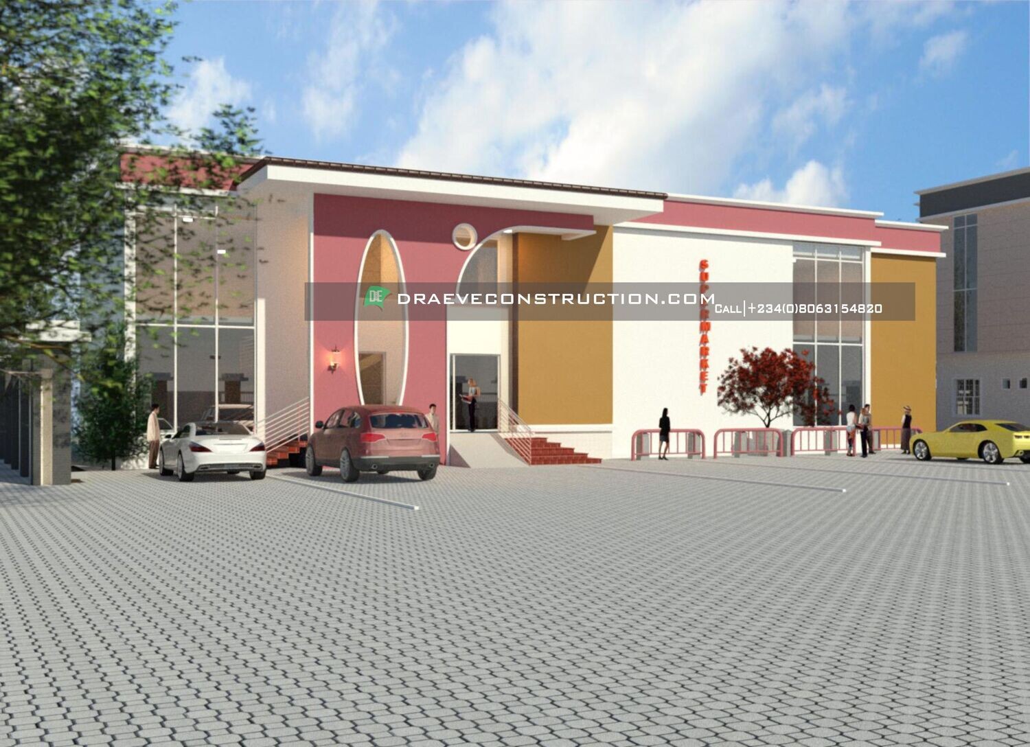 Supermarket Design Floor plan (1-Storey)