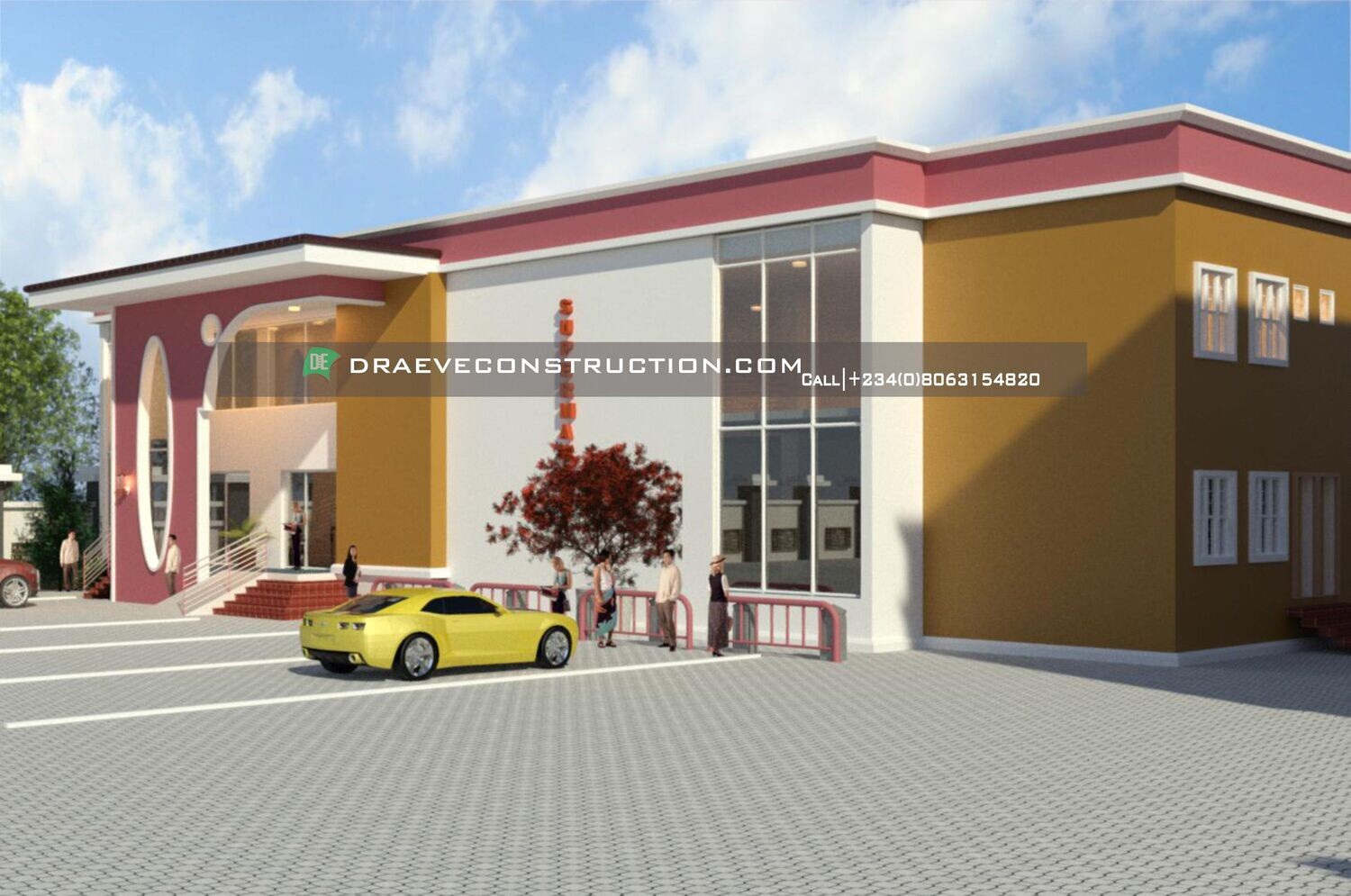 Supermarket Design Floor plan (1-Storey)